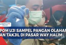 BPOM Uji 22 Sampel Pangan Olahan dan Takjil di Ujung Tanjung 30 Bericuan